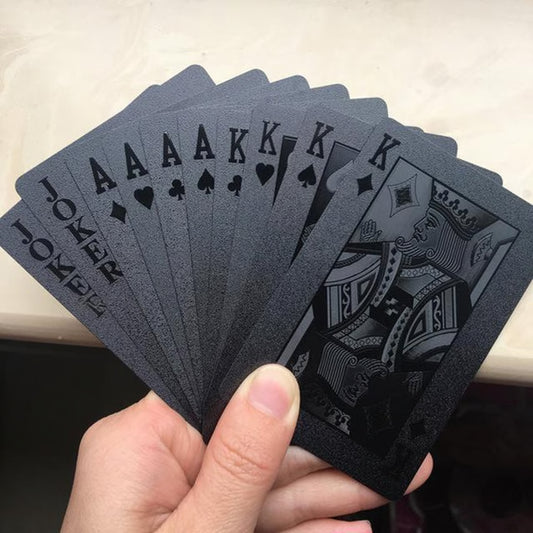Waterproof Black Diamond Playing Cards – Stylish & Durable