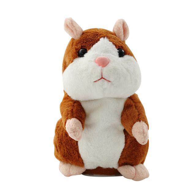 Talking Hamster Toy for Kids & Adults Interactive Voice Repeating Plush Pet