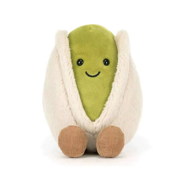 Adorable Stuffed Pistachio Doll by JELLYCAT,12cm Lovely Plushie Toy,Cute Living Room Decoration & Collectible Gift