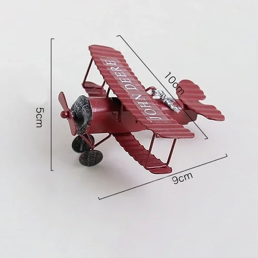Vintage Wrought Iron Aircraft Model Decor