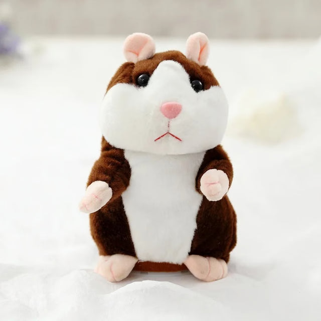 Talking Hamster Toy for Kids & Adults Interactive Voice Repeating Plush Pet