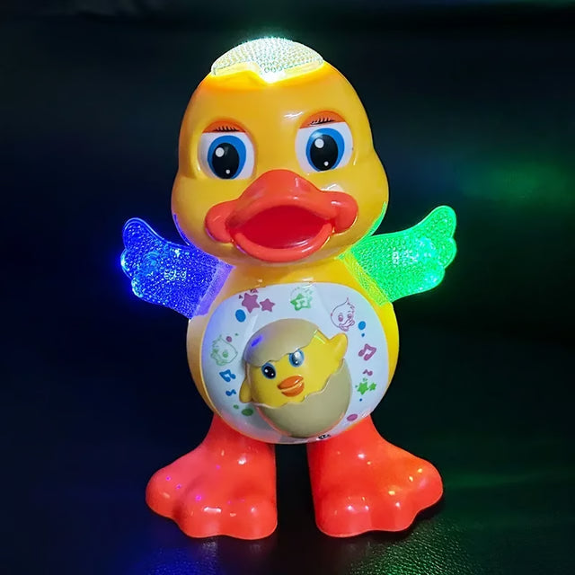 Interactive Dancing Duck, Flashing Light, Shaking Body & Musical Fun – Adorable Electric Toy for Children & Toddlers