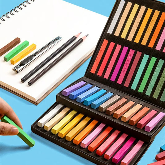 Soft Pastel Masters Colored Crayon Chalk Drawing & Coloring Art Supplies, Colors for Professional & Beginner Artists
