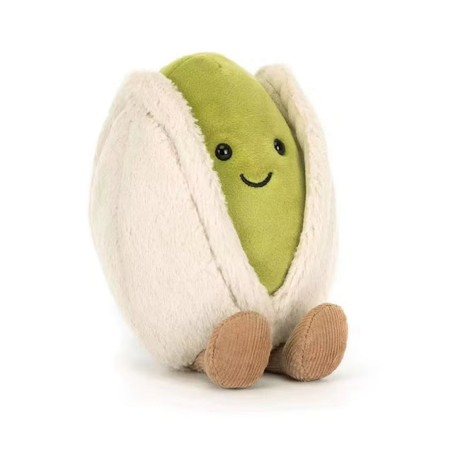 Adorable Stuffed Pistachio Doll by JELLYCAT,12cm Lovely Plushie Toy,Cute Living Room Decoration & Collectible Gift