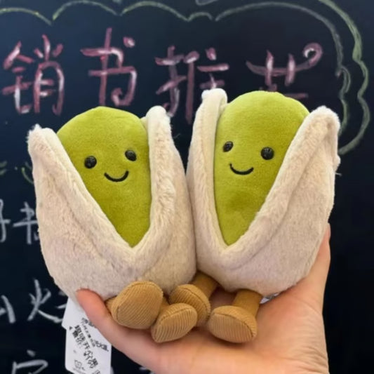 Adorable Stuffed Pistachio Doll by JELLYCAT,12cm Lovely Plushie Toy,Cute Living Room Decoration & Collectible Gift