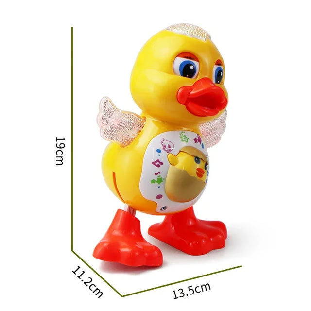 Interactive Dancing Duck, Flashing Light, Shaking Body & Musical Fun – Adorable Electric Toy for Children & Toddlers