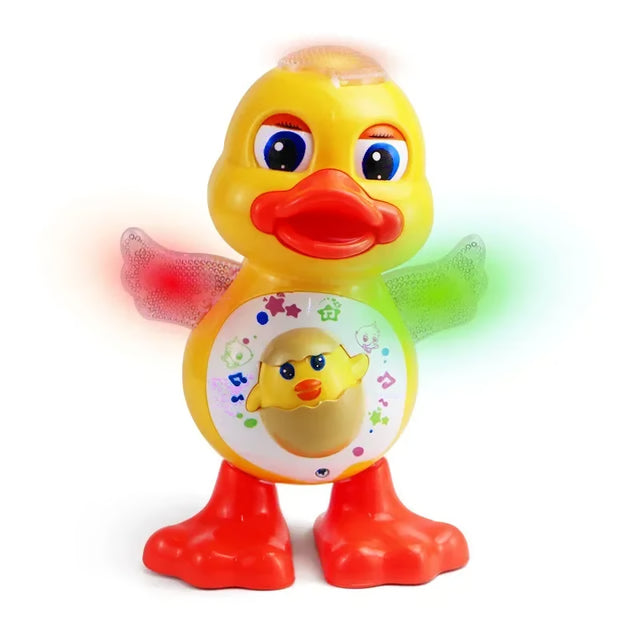 Interactive Dancing Duck, Flashing Light, Shaking Body & Musical Fun – Adorable Electric Toy for Children & Toddlers