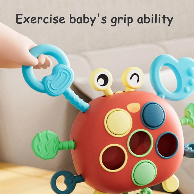 Silicone Activity Development, Kids Educational Gifts, Montessori Toddler Pull Toy, Sensory Toys